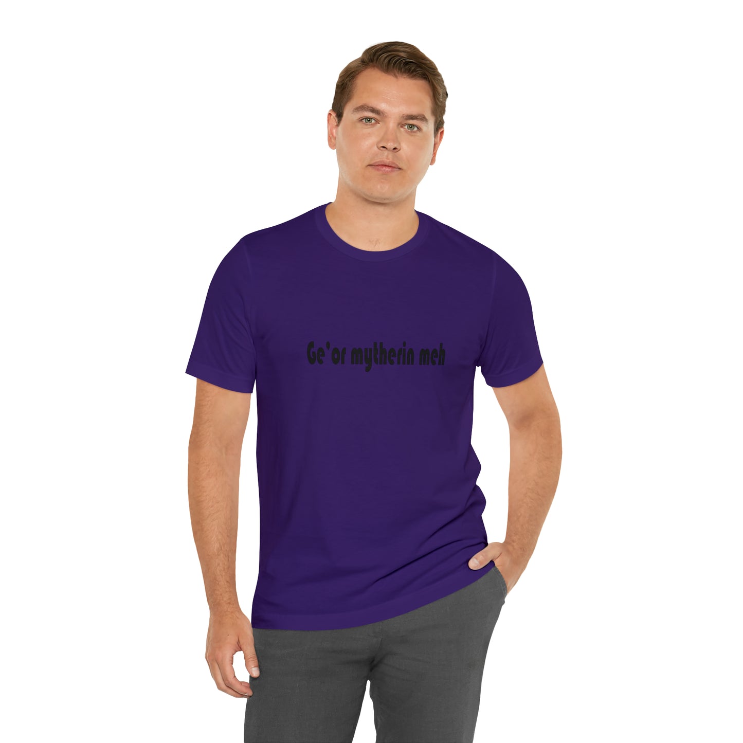 Gi'or mytherin meh Sheffield Dialect Typography Unisex Jersey Short Sleeve Tee