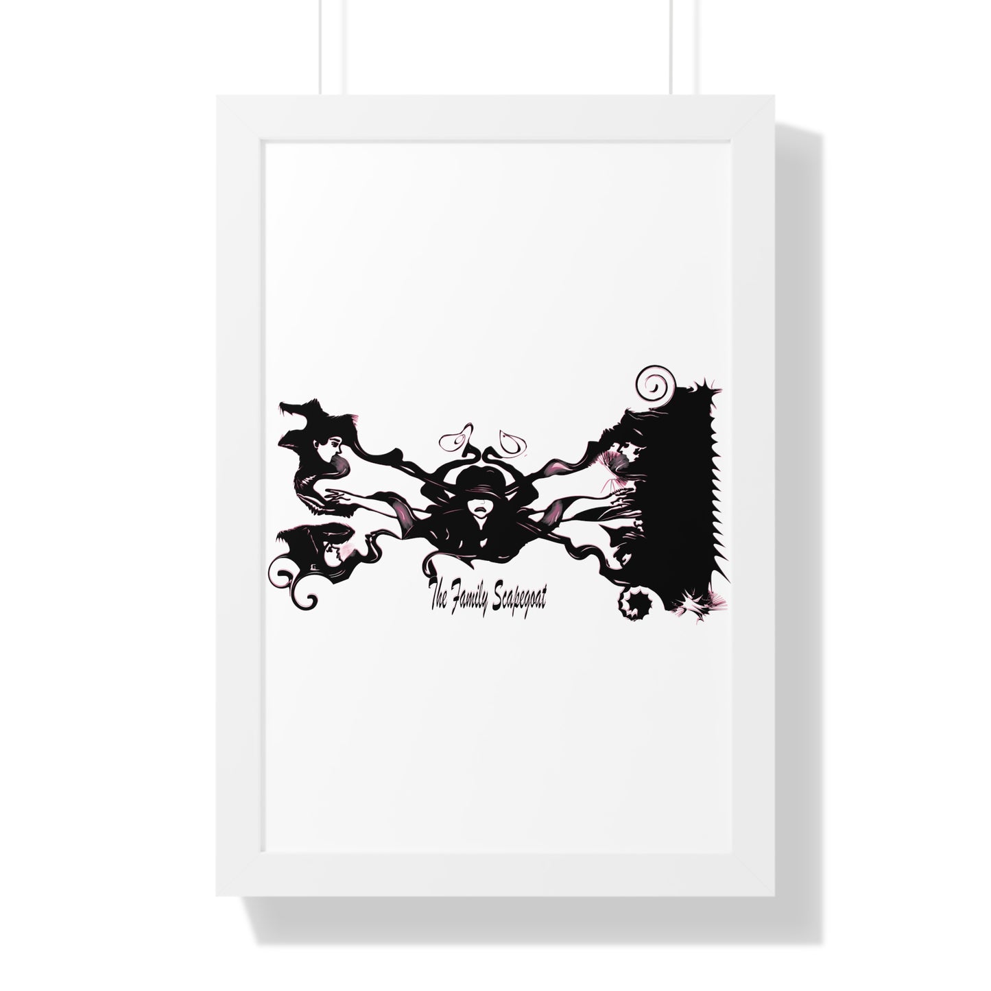 The Family Scapegoat with Pink Framed Vertical Poster