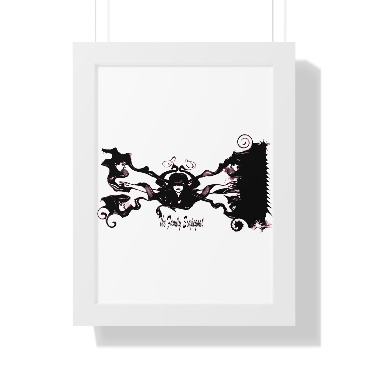 The Family Scapegoat with Pink Framed Vertical Poster