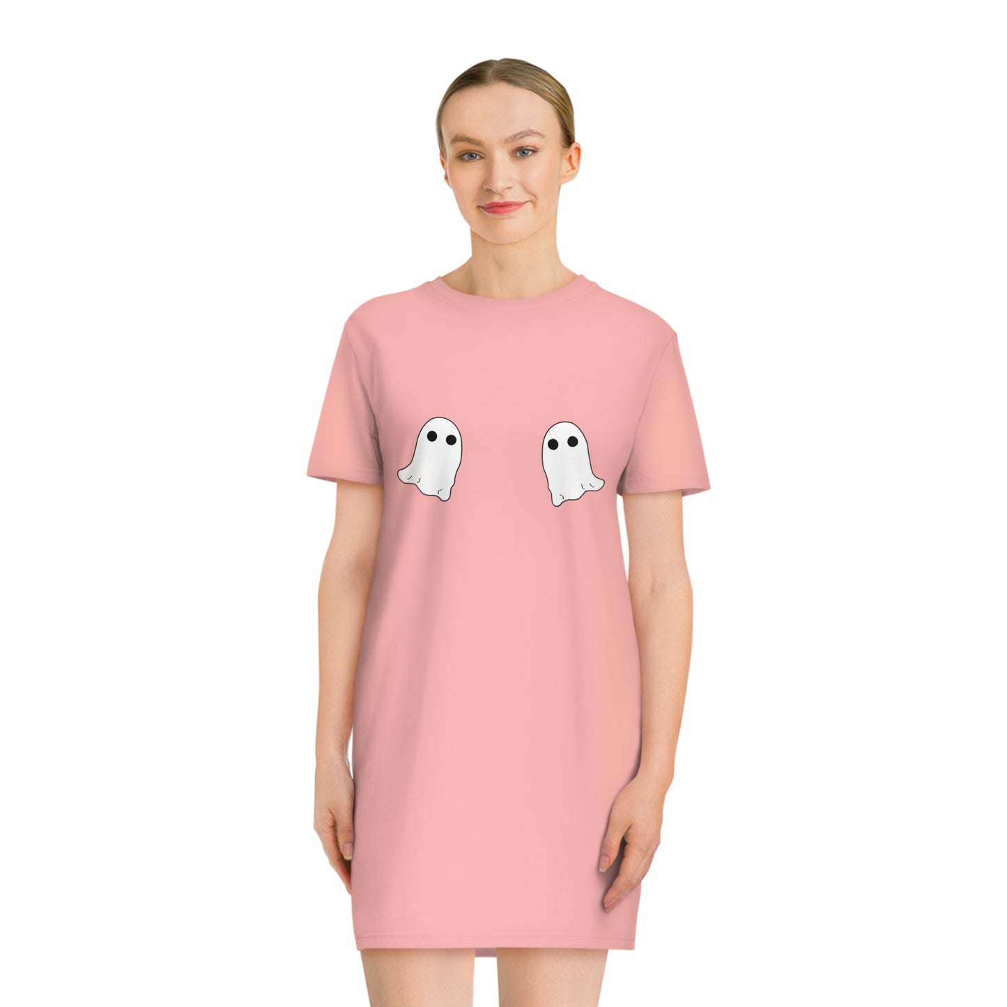 Ghost Boobies Spinner T-Shirt Dress