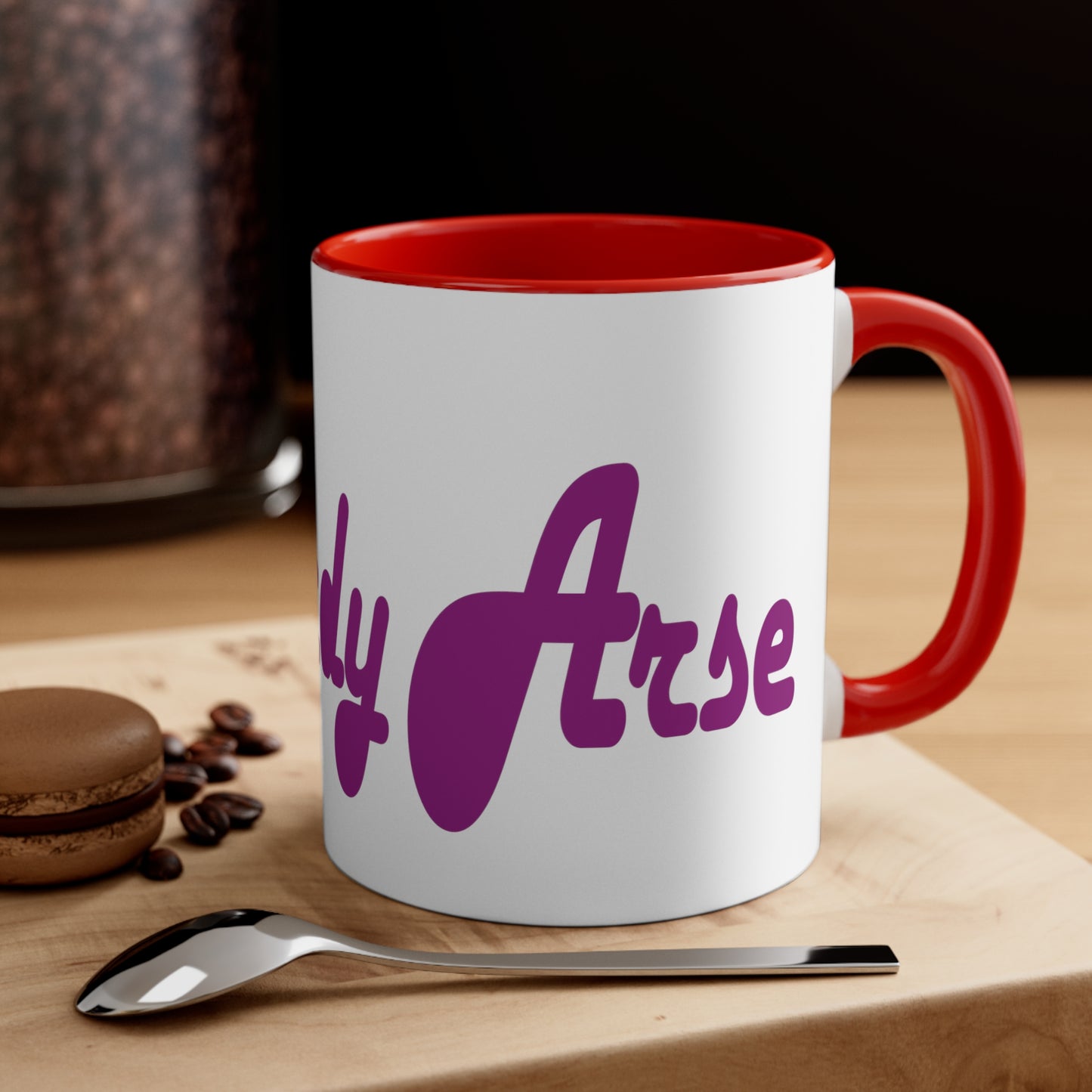 Mardy Arse, Sheffield Dialect Purple Typography Accent Coffee Mug, 11oz
