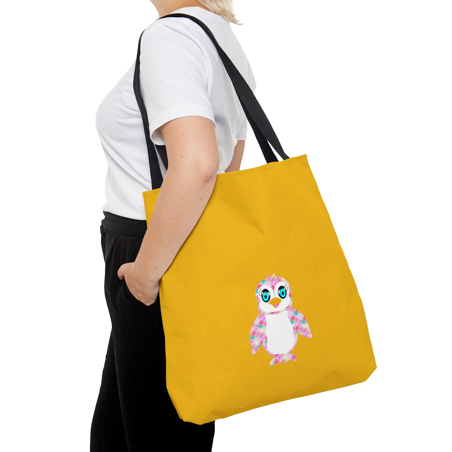 Penguinies Yellow Tote Bag (AOP)
