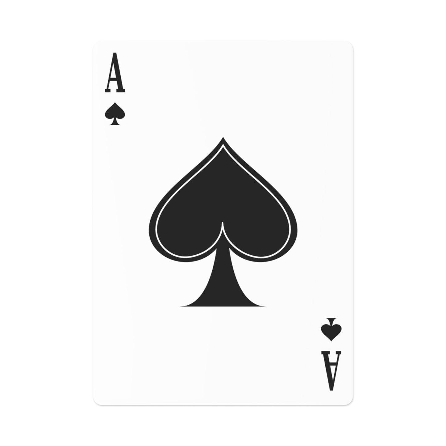 The Penguinies Black & White Stripes Poker Cards