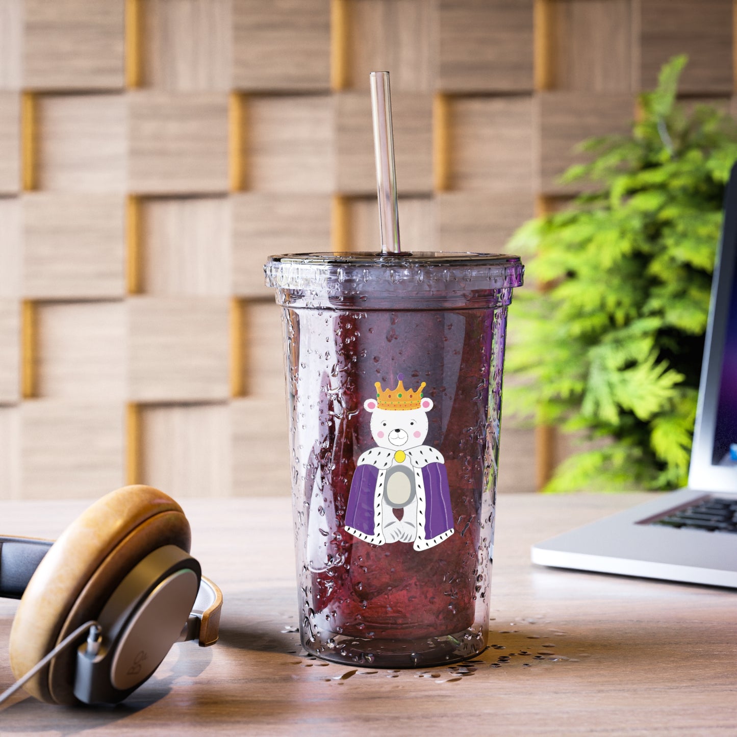 Polar Bear King Suave Acrylic Cup