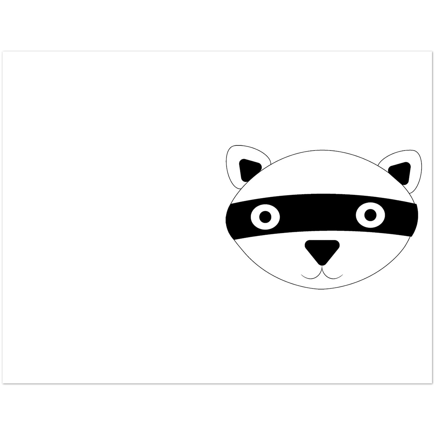 Ralf Racoon Big Thank You Pack of 10 Greeting Cards (no envelopes) (US & CA)
