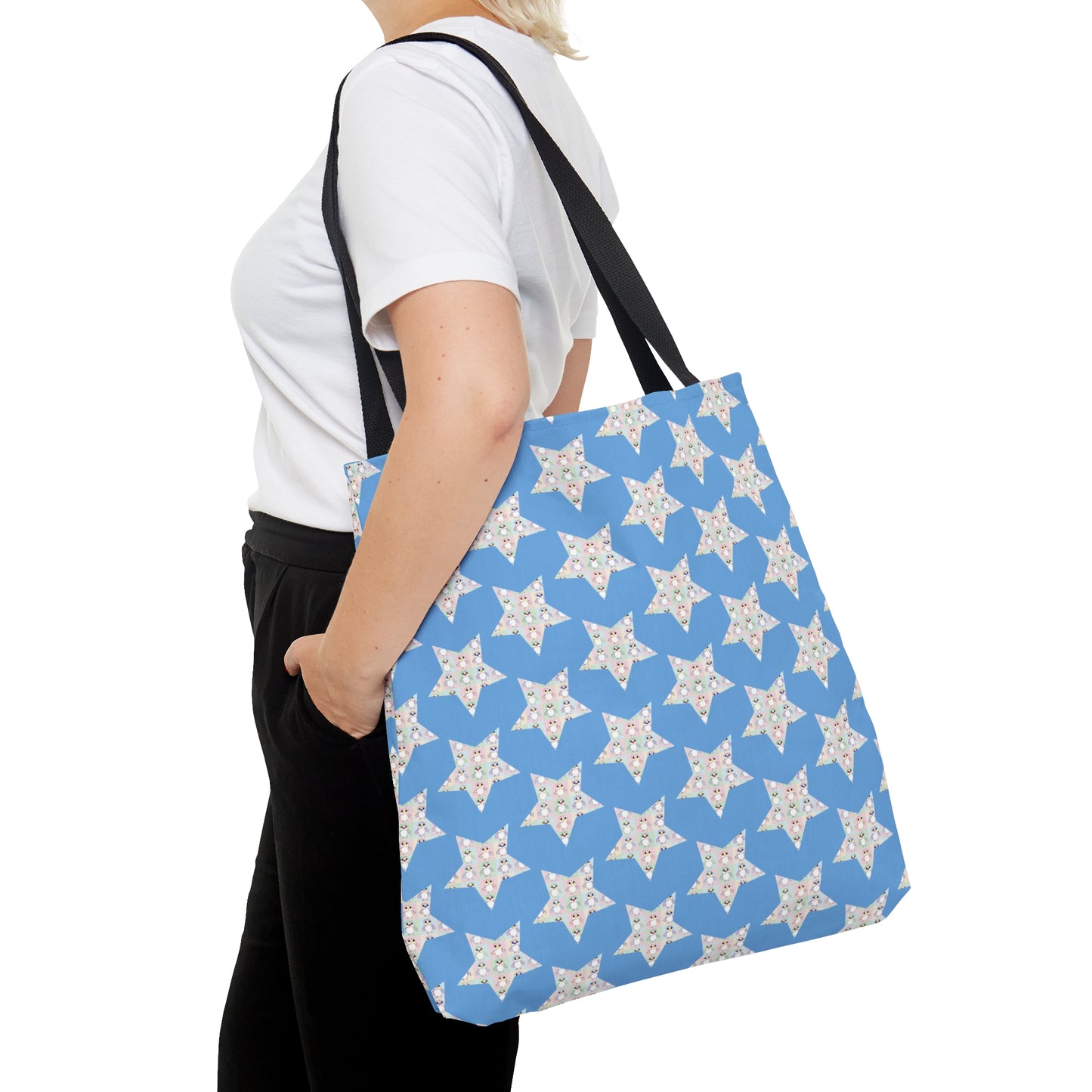 Penguinie Star Pattern Tote Bag (AOP)