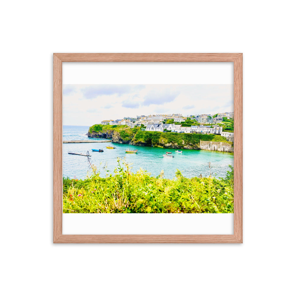 Cornwall Landscape Photograph Framed poster