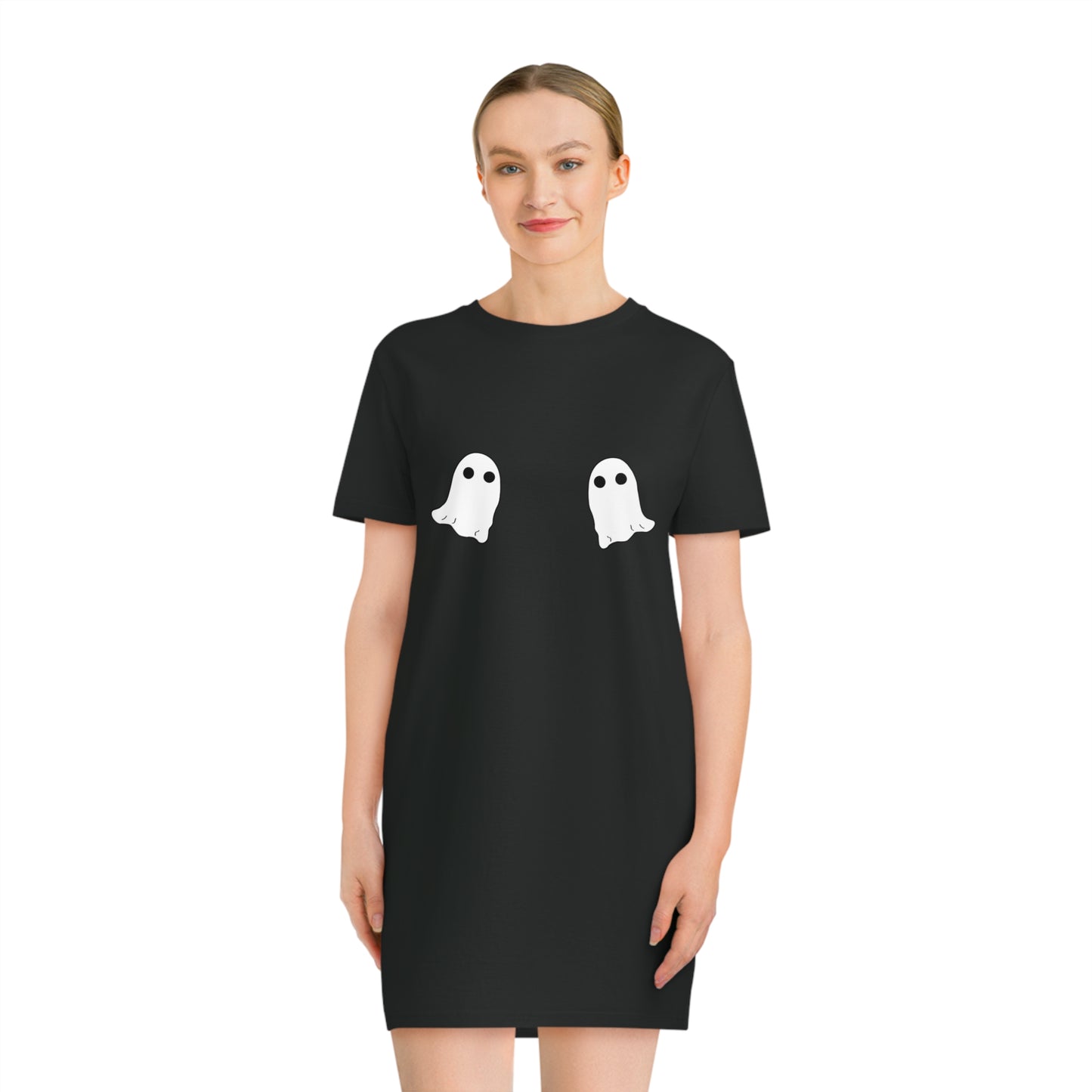 Ghost Boobies Spinner T-Shirt Dress