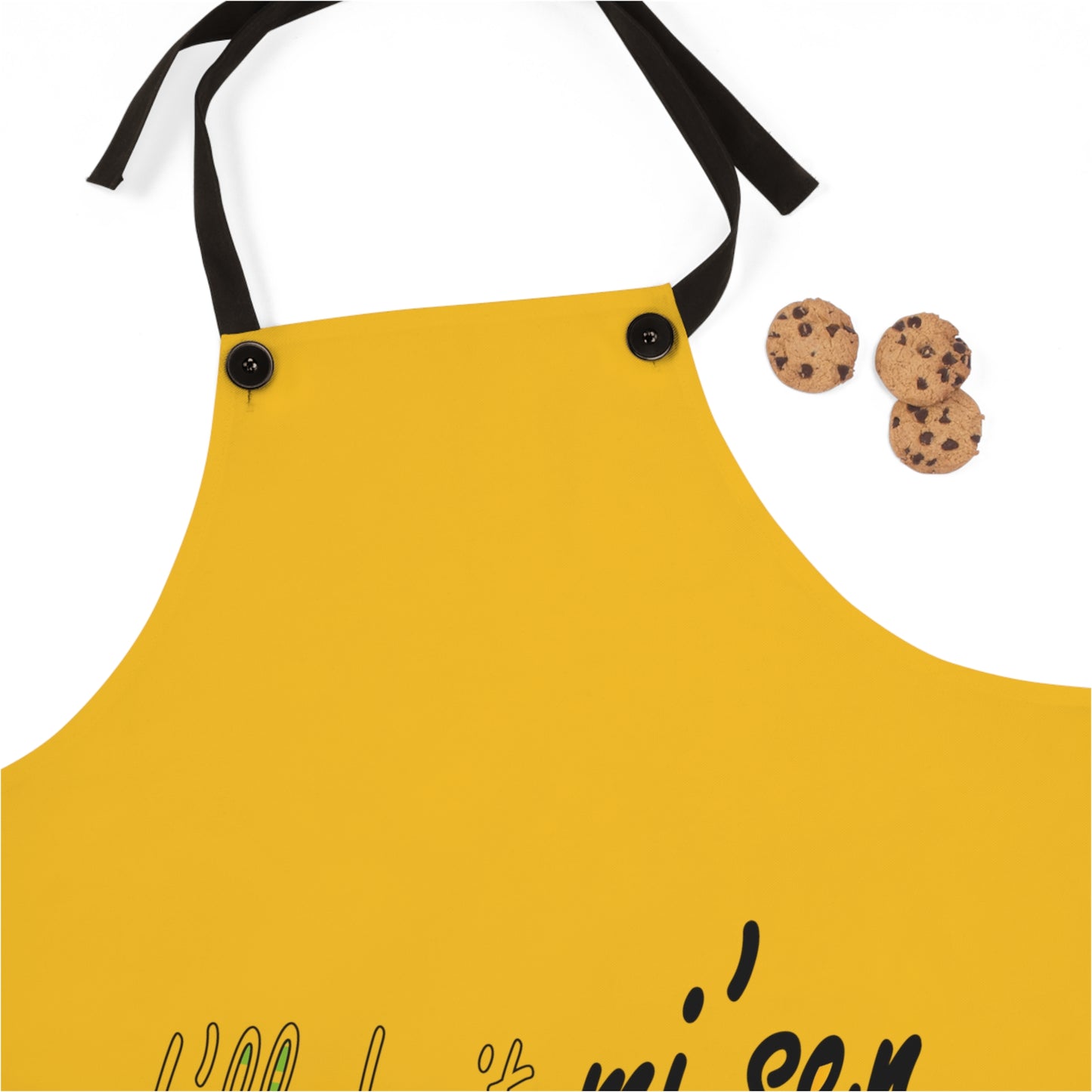 I'll do it mi' sen Sheffield Dialect Quote, Typography Yellow Apron (AOP)