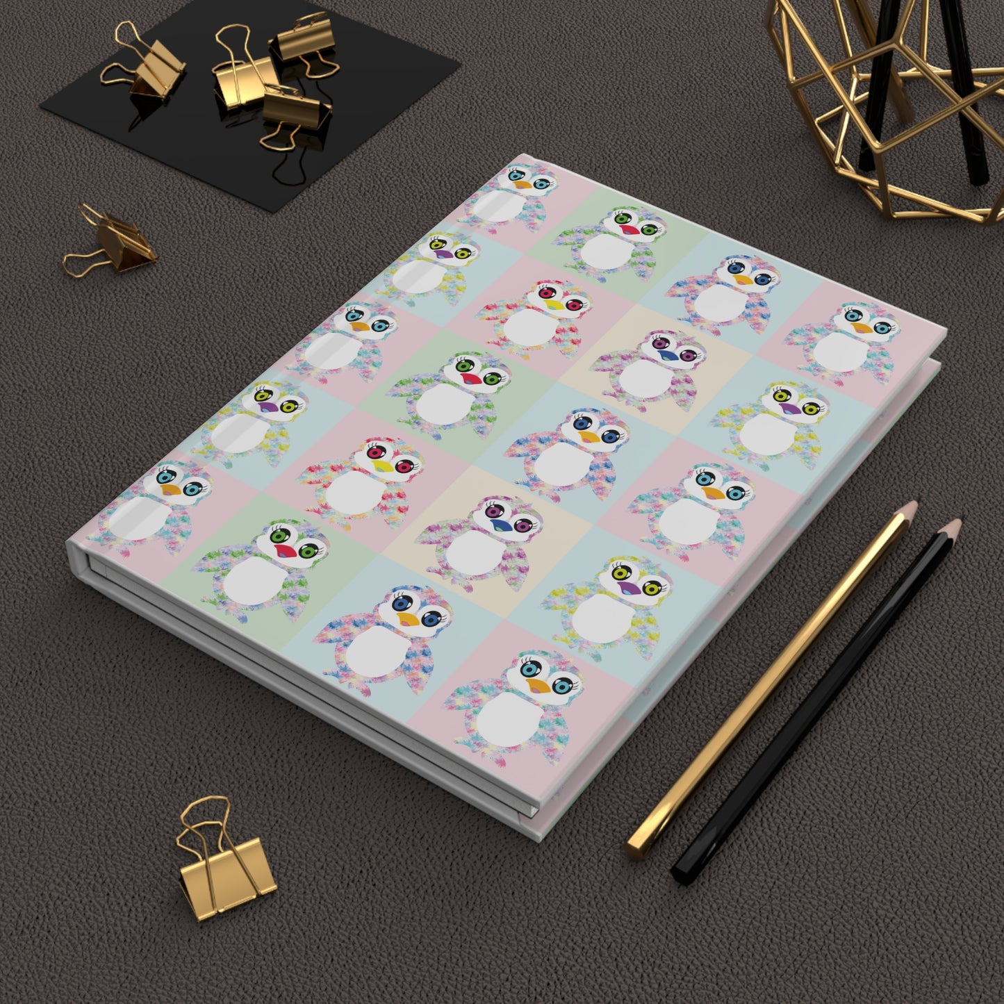 The Penguinies Pop Art Hardcover Journal Matte