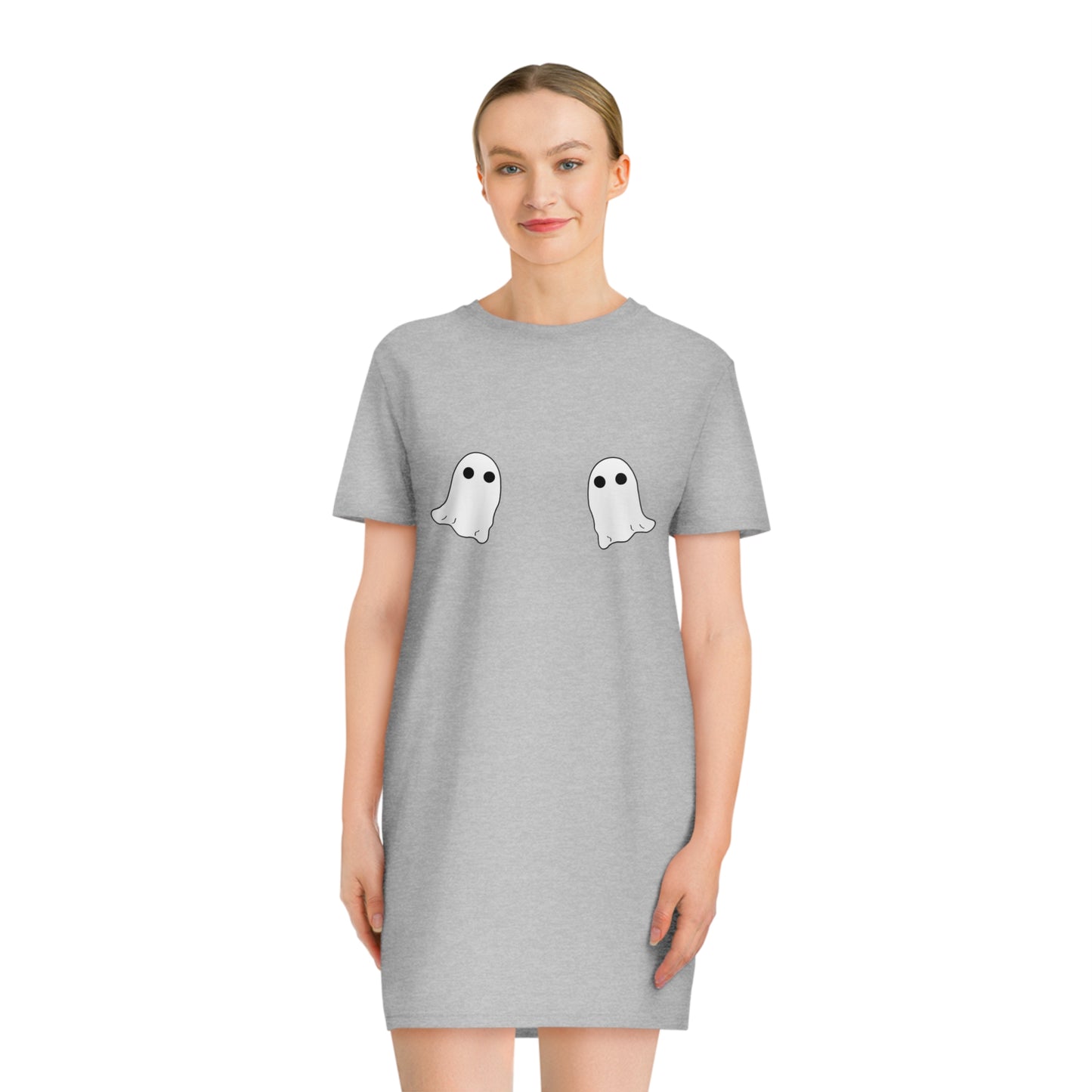 Ghost Boobies Spinner T-Shirt Dress