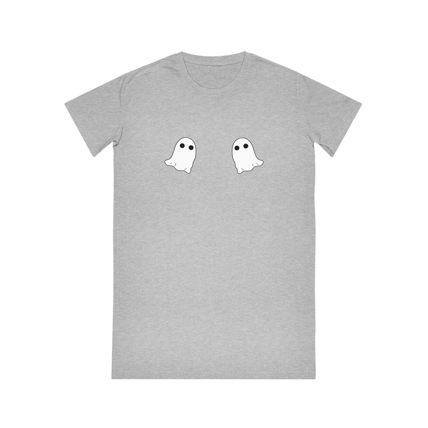 Ghost Boobies Spinner T-Shirt Dress