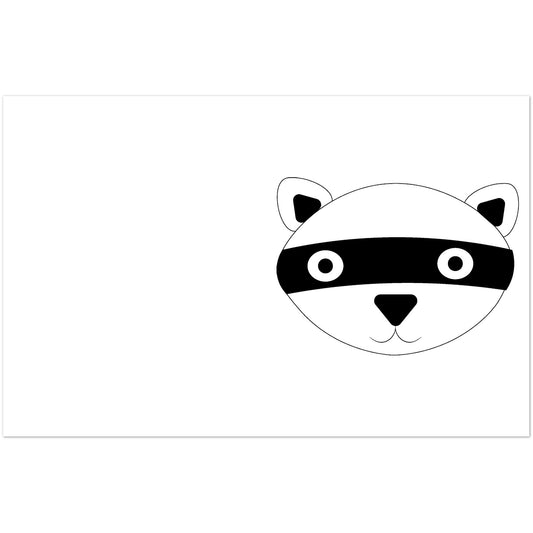 Ralf Racoon Big Thank You Pack of 10 Greeting Cards (no envelopes) (US & CA)