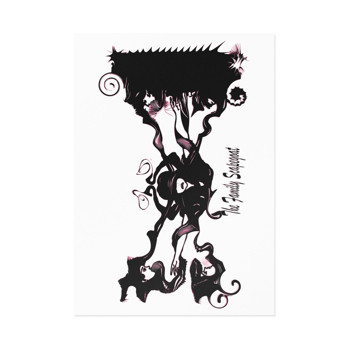 The Family Scapegoat with Pink Fine Art Postcards