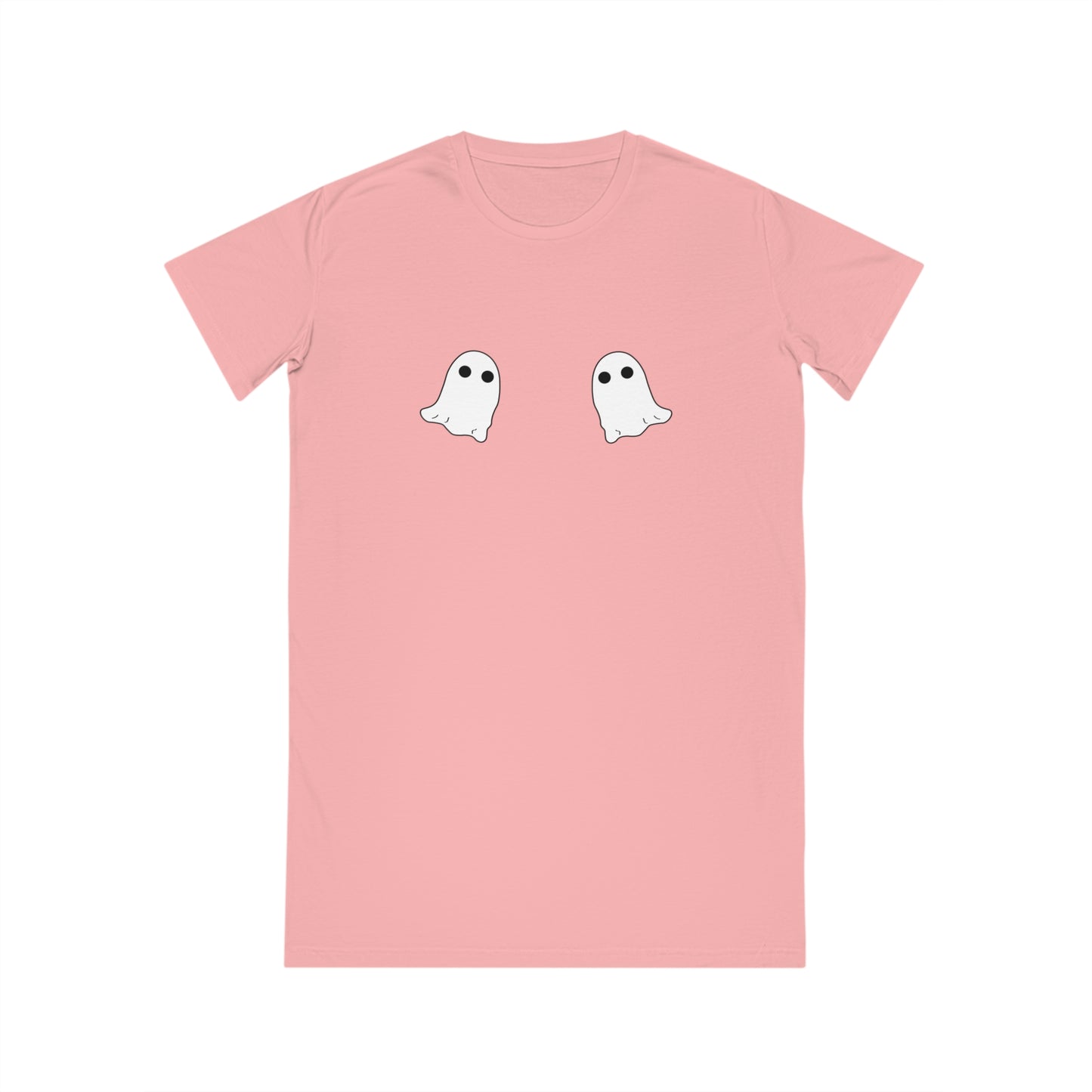 Ghost Boobies Spinner T-Shirt Dress