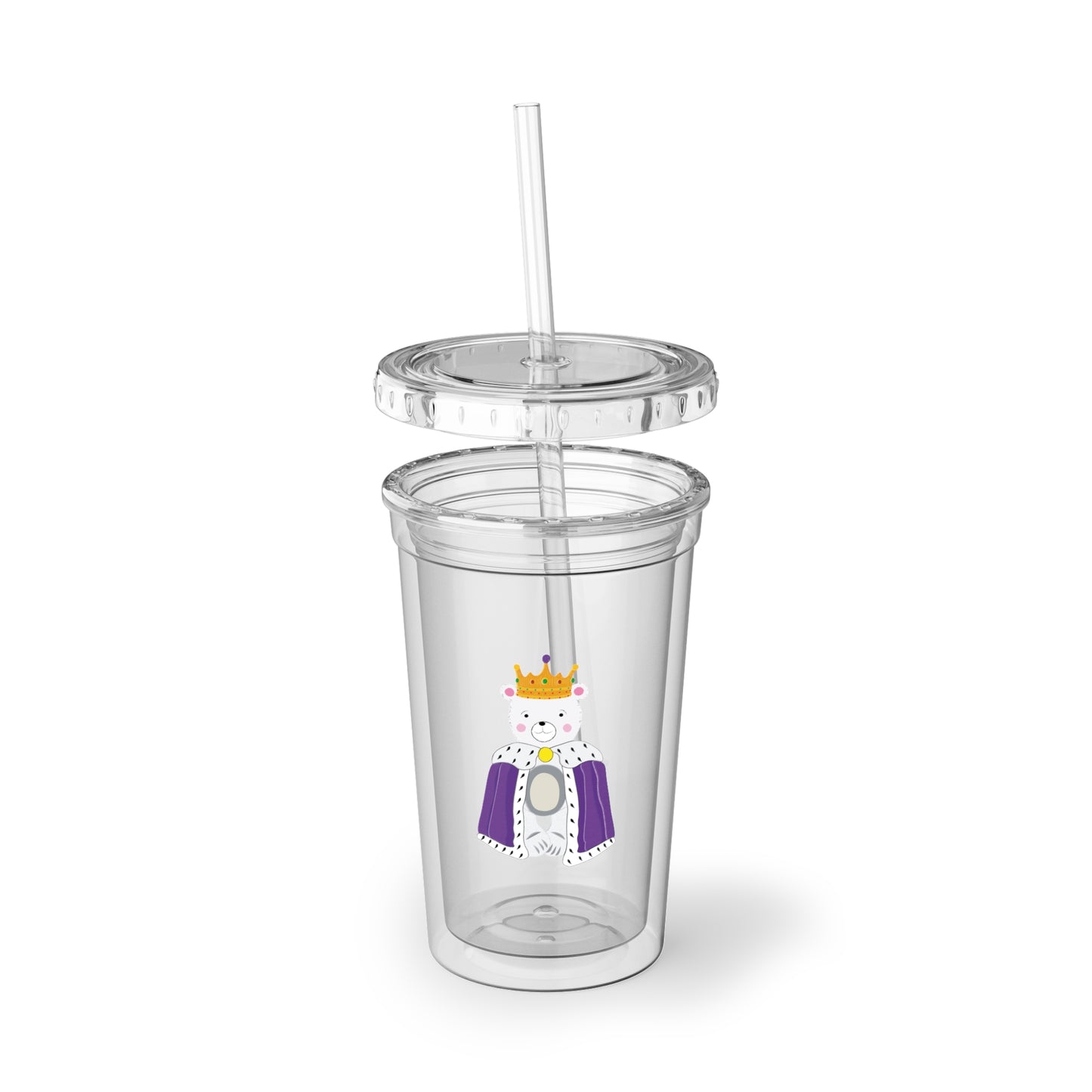 Polar Bear King Suave Acrylic Cup