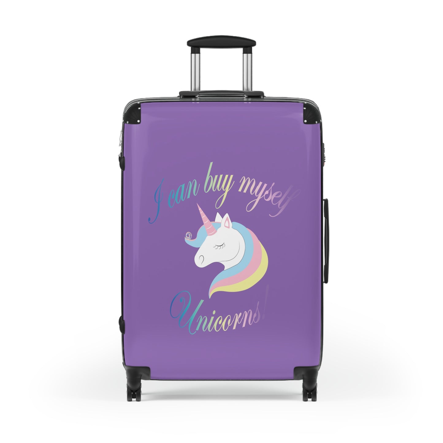 I Can Buy Myself Unicorns! Purple Suitcase